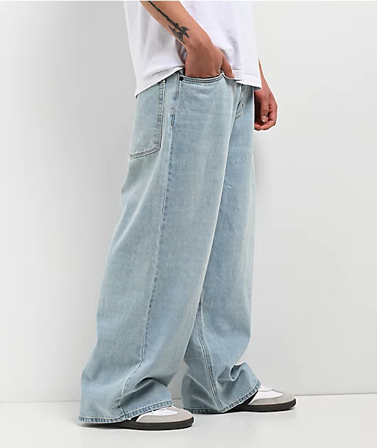 Empyre Ultra Wide Leg Jeans blue denim