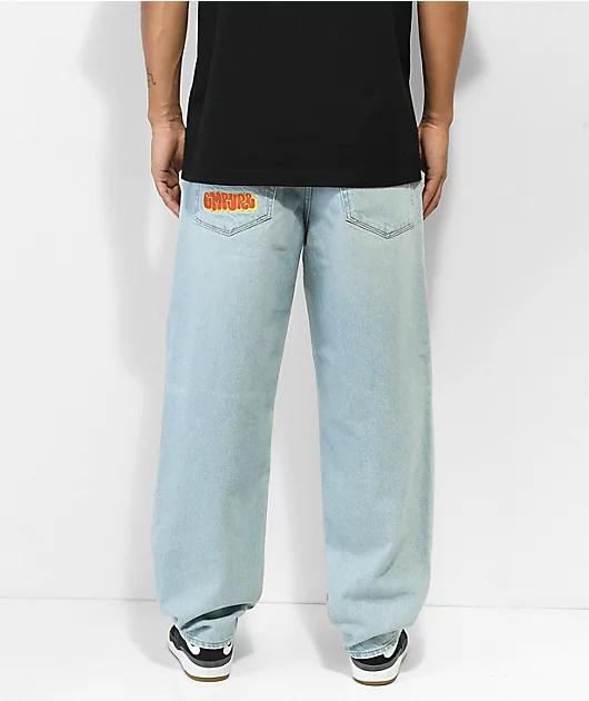 Empyre Loose Fit Light Wash Denim Skate Jeans