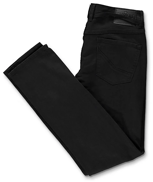 Empyre Loose Fit Black Chinos