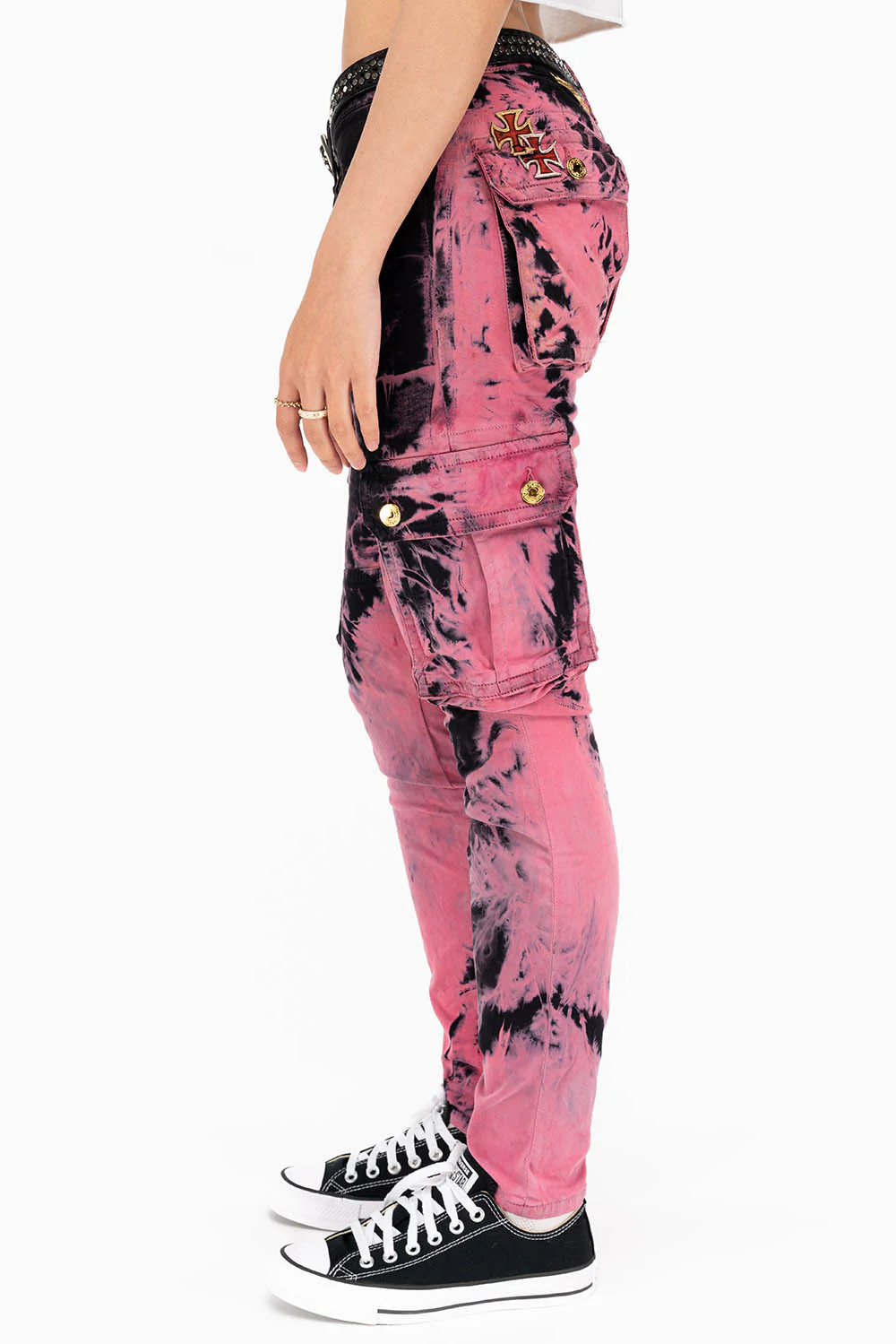 Empyre Veronica Pink Tie-Dye Mom Jeans